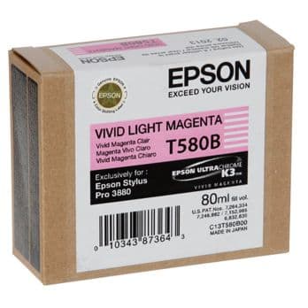 Foto: Epson Tintenpatrone vivid light magenta T 580 80 ml       T 580B
